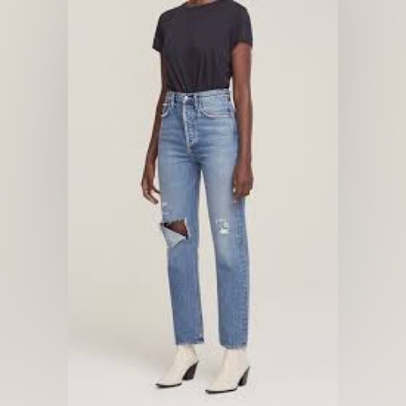 AGOLDE 90's PINCH WAIST IN LINEUP Jeans size 24 - Picture 3 of 11